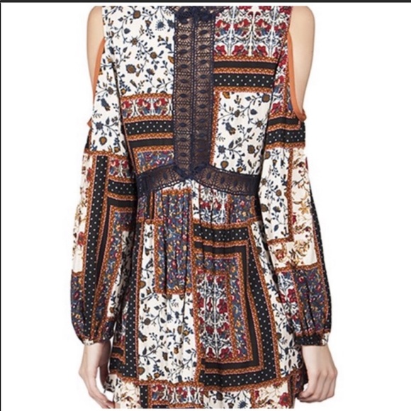 Bohemian Multi-Printed Long Sleeve Mini Dress Tunic - Picture 7 of 14
